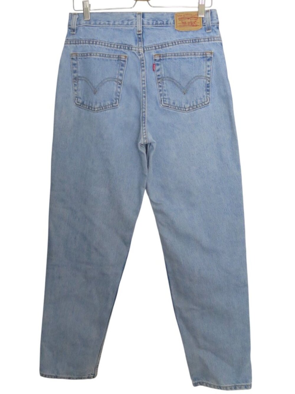 Vtg Levi's 550 Relaxed Tapered Fit Reworked Quilted Patchwork Jean Size 12M - Picture 5 of 8
